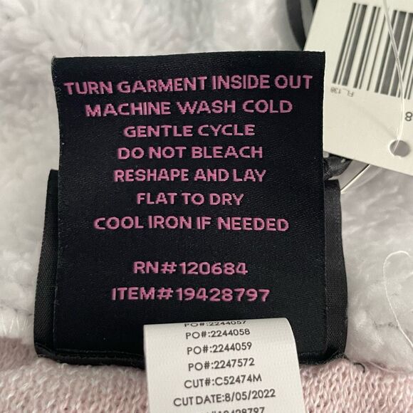 Sanrio Hello Kitty My Melody & Kuromi Cardigan Sweater Purple White Knit Sherpa - Picture 6 of 9